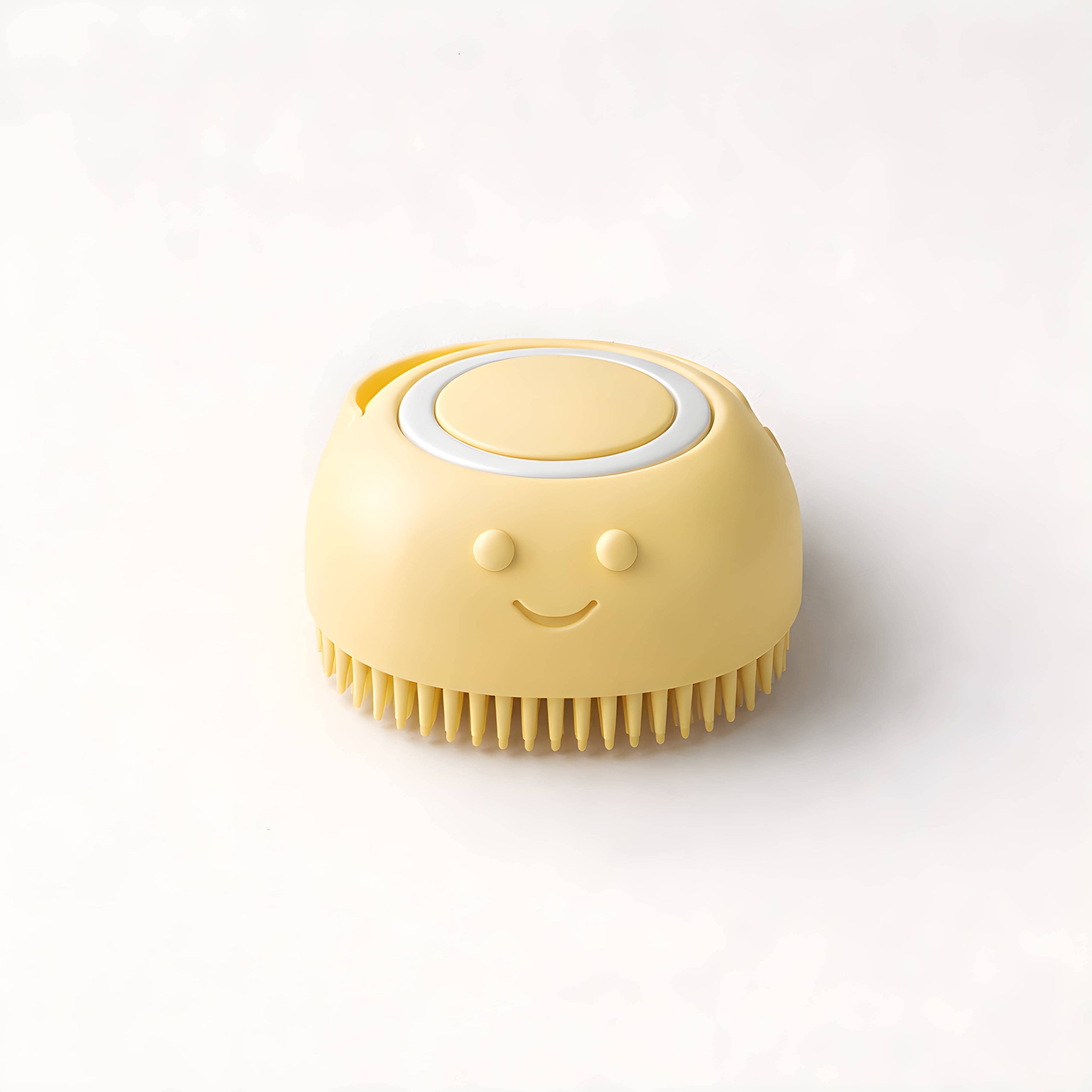 HundertHaar® Fellpflege HundertHaar® Massage- & Shamponierbürste für Hunde mit Shampoo-Spender, sonnengelb