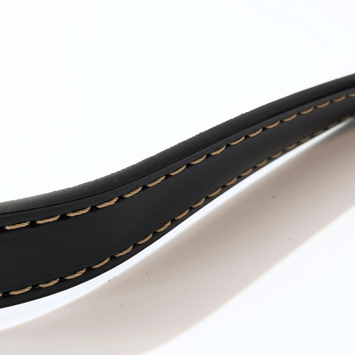 vonSalzburg® Leinen vonSalzburg® Dog Lederleine | Hundeleine mit Leder-Oberseite Espresso, Karabiner in Roségold, 1,46 m