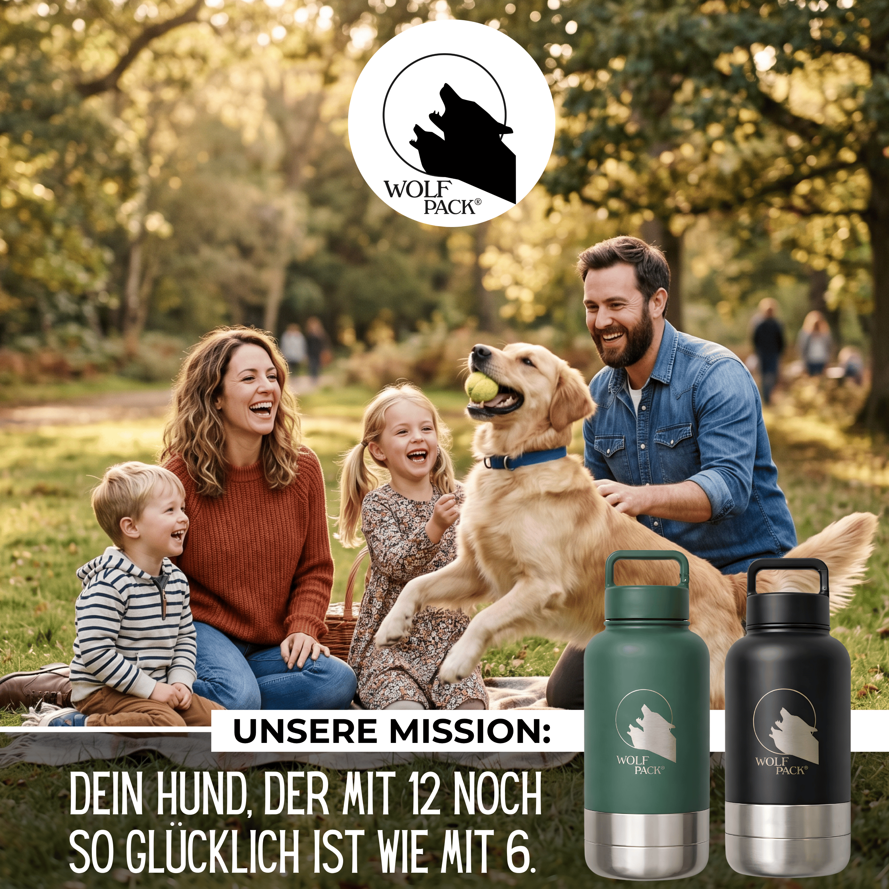 Wolf Pack® Sonstiges Wolf Pack® Hydro - Trinkflasche für unterwegs