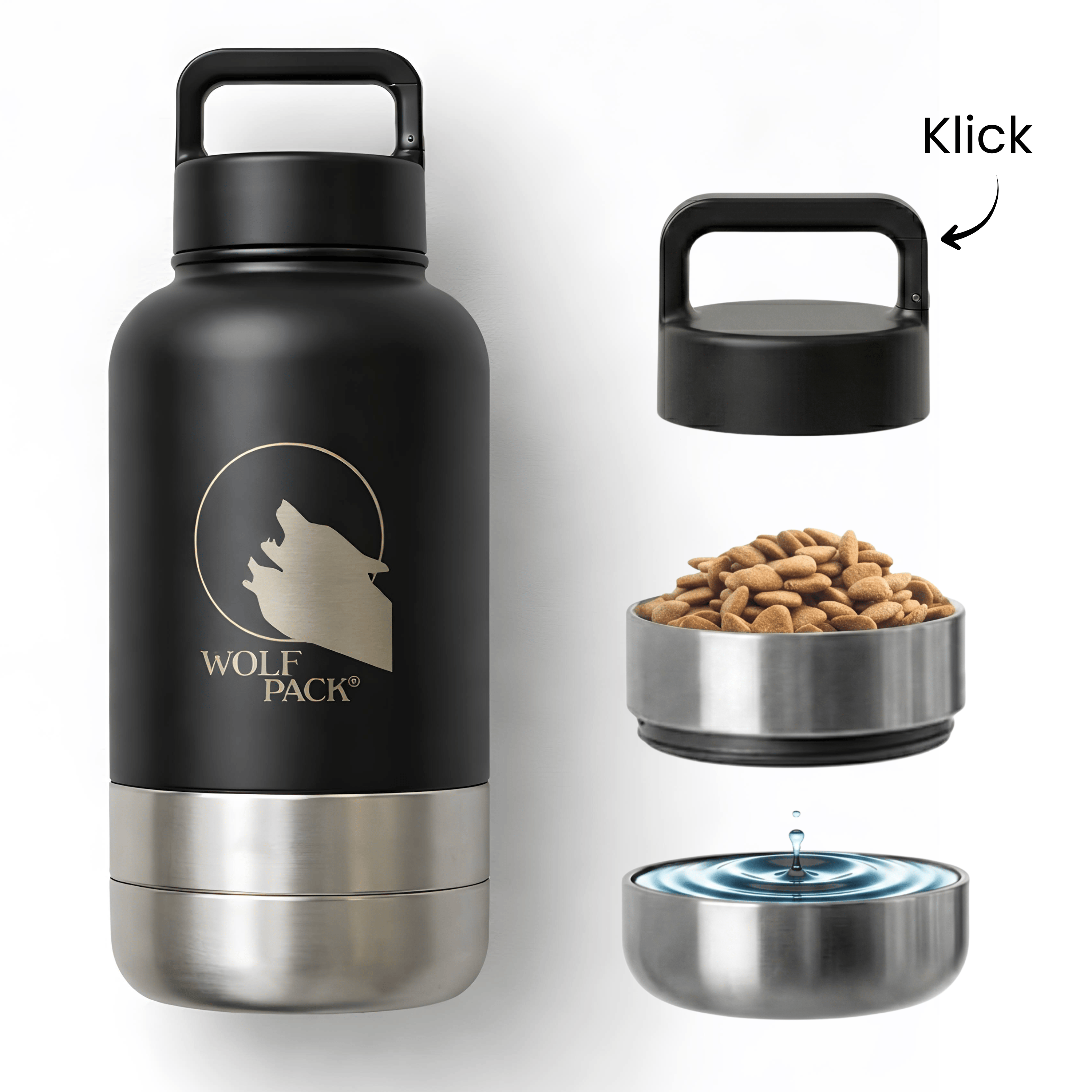 Wolf Pack® Sonstiges Wolf Pack® Hydro - Trinkflasche für unterwegs