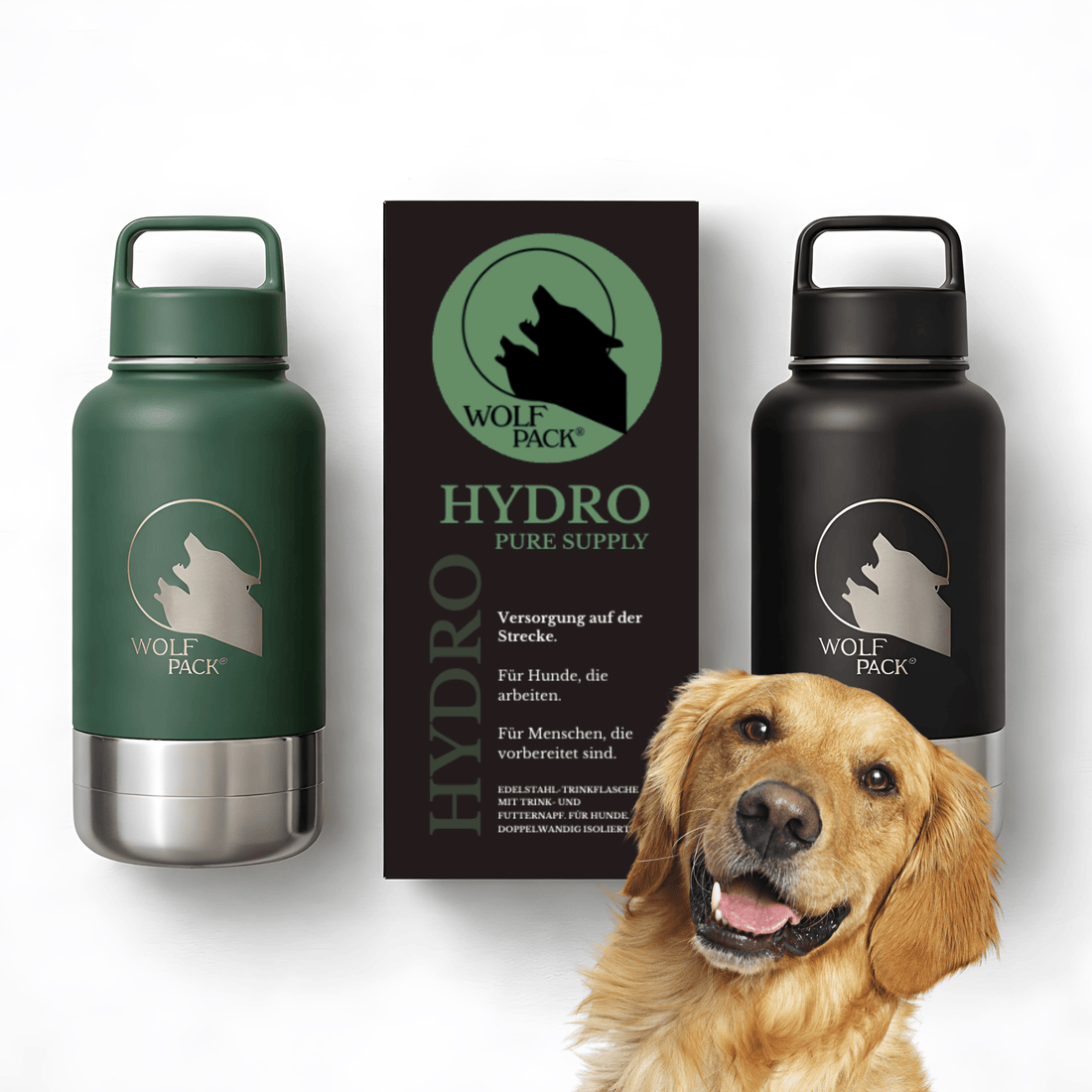 Wolf Pack® Sonstiges Wolf Pack® Hydro - Trinkflasche für unterwegs
