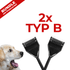 HundertHaar® Bundle HundertHaar® Trimmstriegel Typ B - 2er-Set