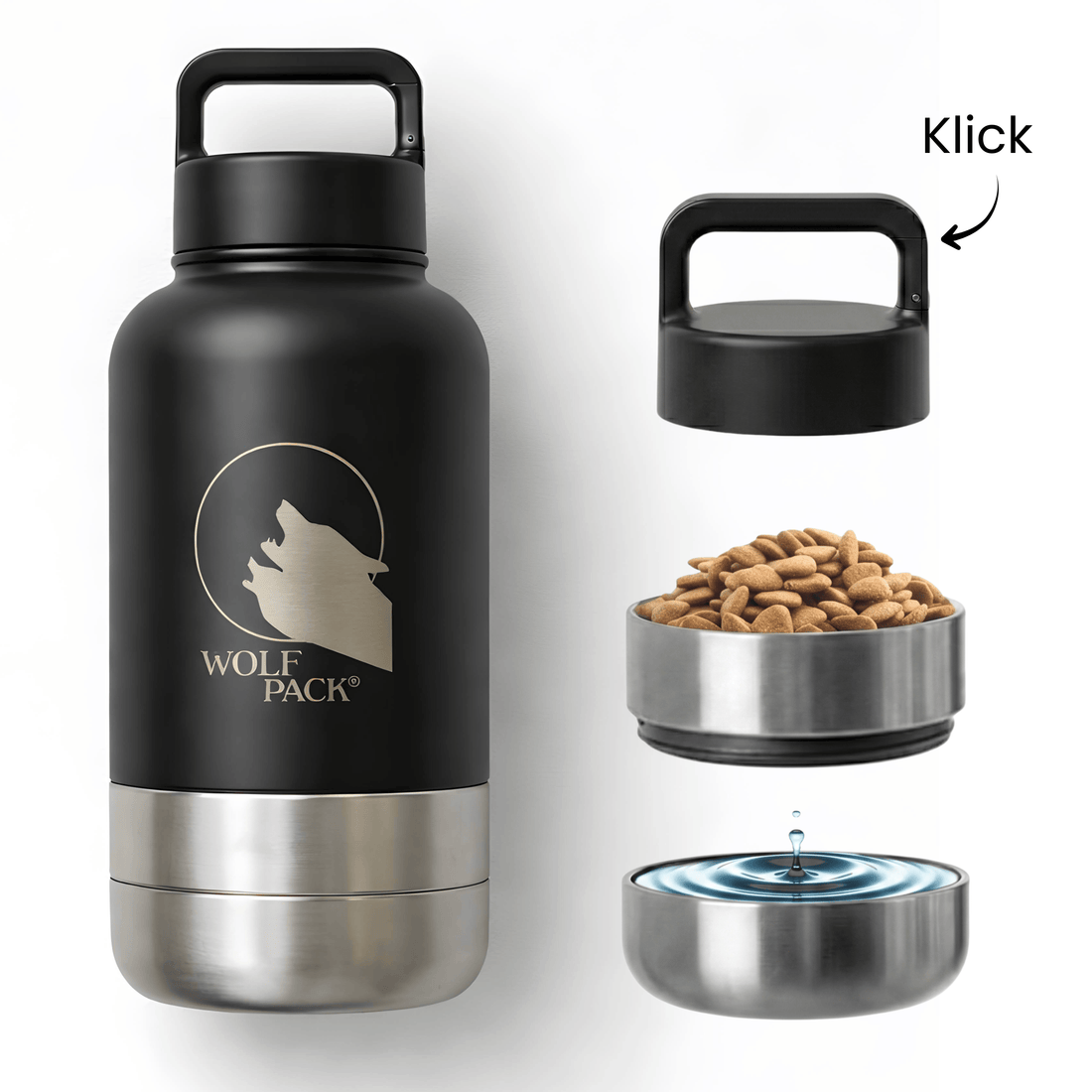 Wolf Pack® Sonstiges Wolf Pack® Hydro - Trinkflasche für unterwegs