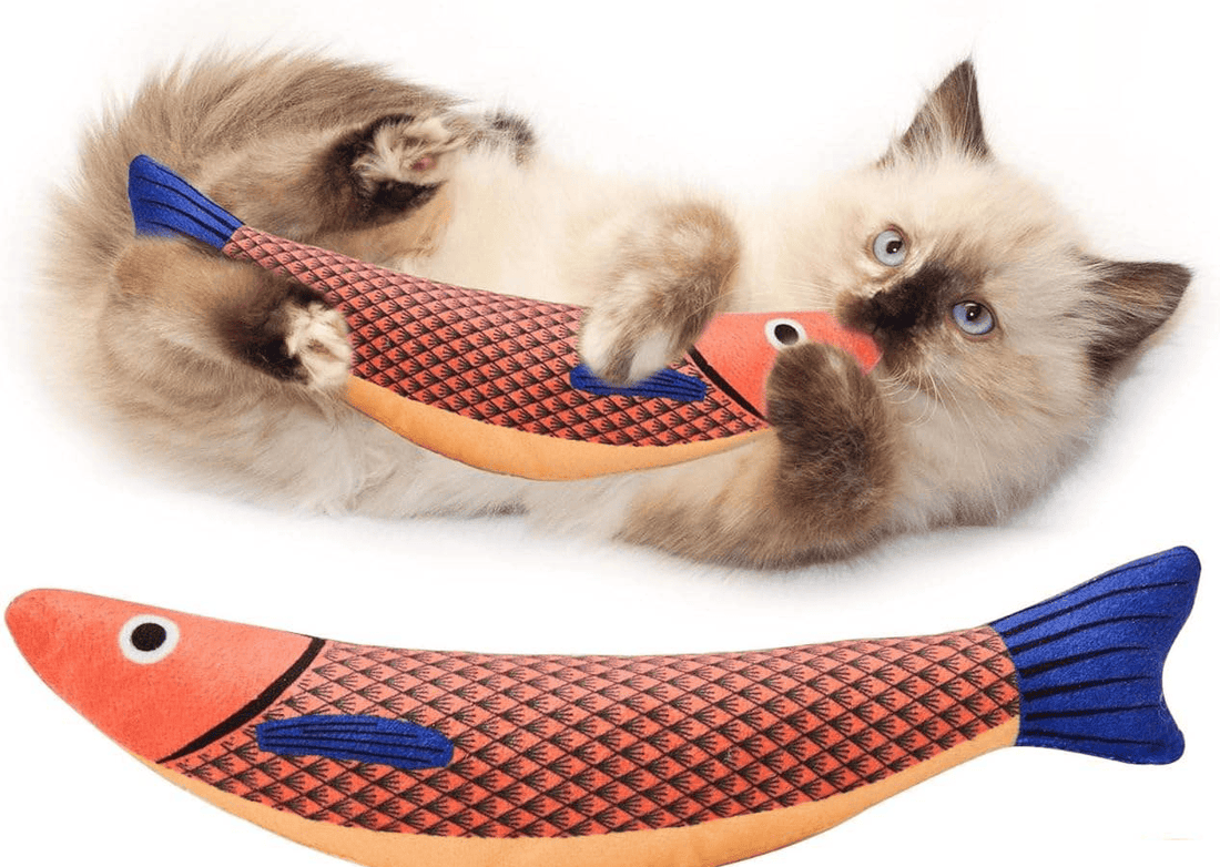Good4Pets - Edition Catnip-Fisch für Katzen, weiches Katzenspielzeug mit Katzenminze