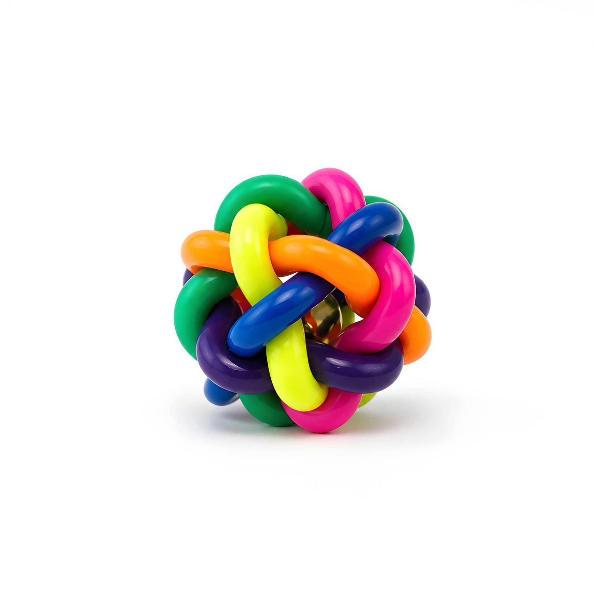 Good4Pets - Edition Katzenspielzeug Robuster Glöckchenball für Katzen, bunter Spielball mit Glöckchen, 7 cm
