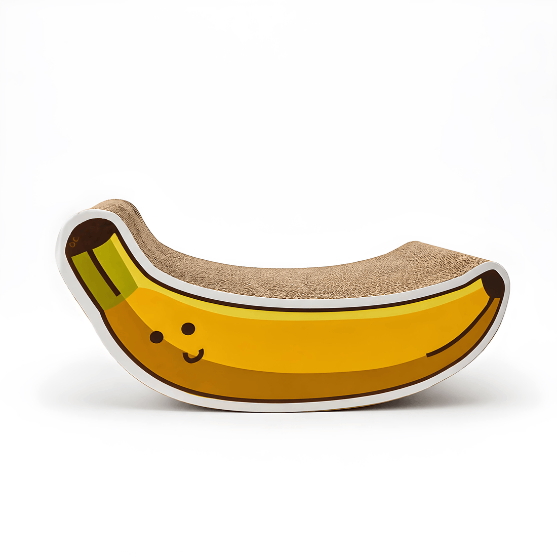 Good4Pets - Edition Kratzbrett Banana für Katzen, Kratzmöbel aus Wellpappe in Bananenform
