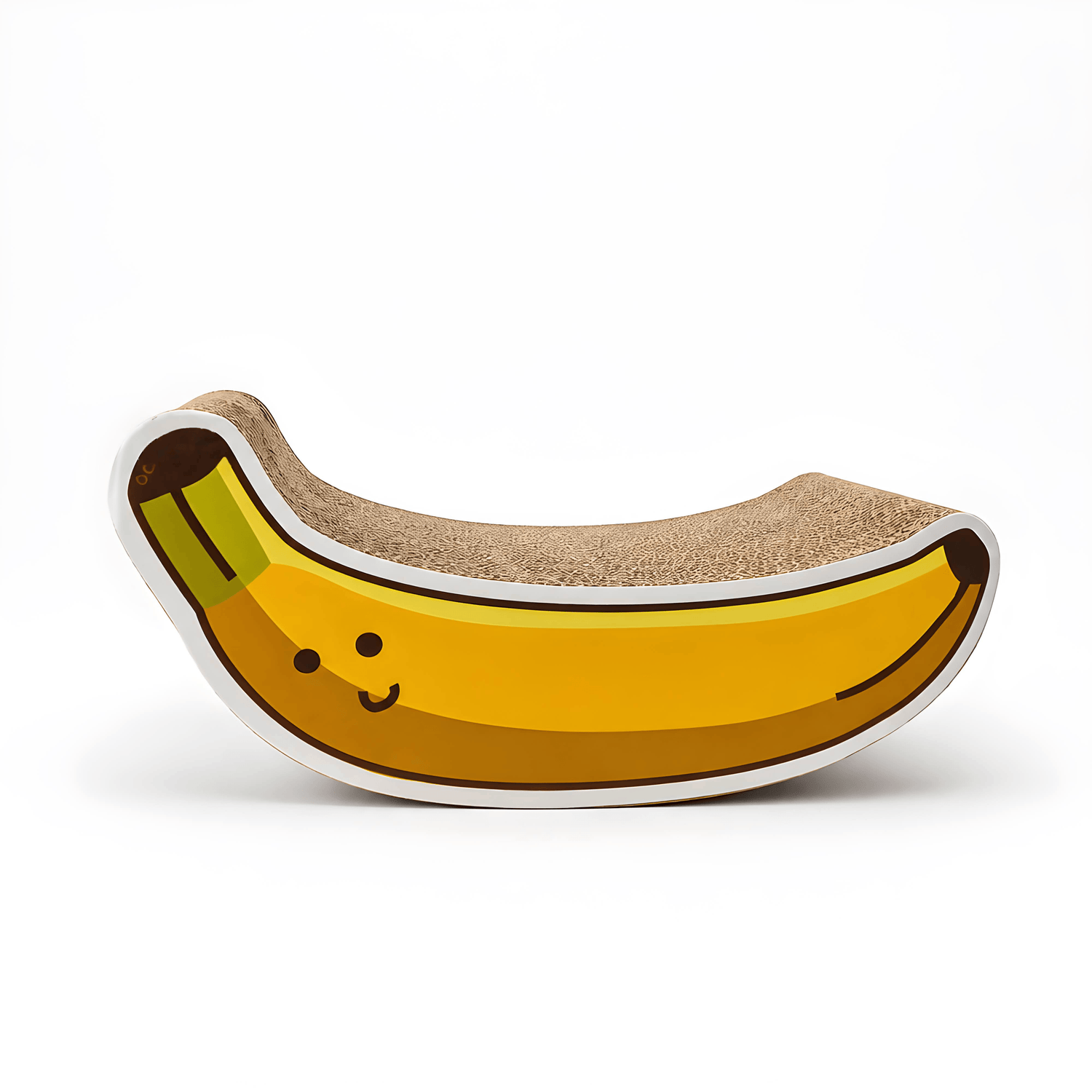 Good4Pets - Edition Kratzbrett Banana für Katzen, Kratzmöbel aus Wellpappe in Bananenform
