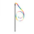 Good4Pets - Edition Katzenspielzeug Regenbogenangel für Katzen, Katzenangel mit buntem Stoffband
